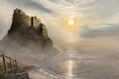 Holy-Island-castle-at-dawn